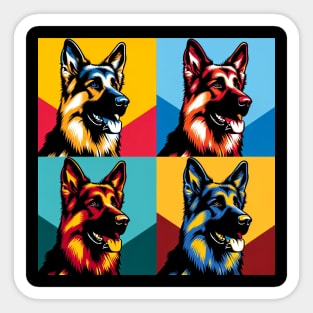 German Shepherd Dog Pop Art - Dog Lover Gifts Sticker